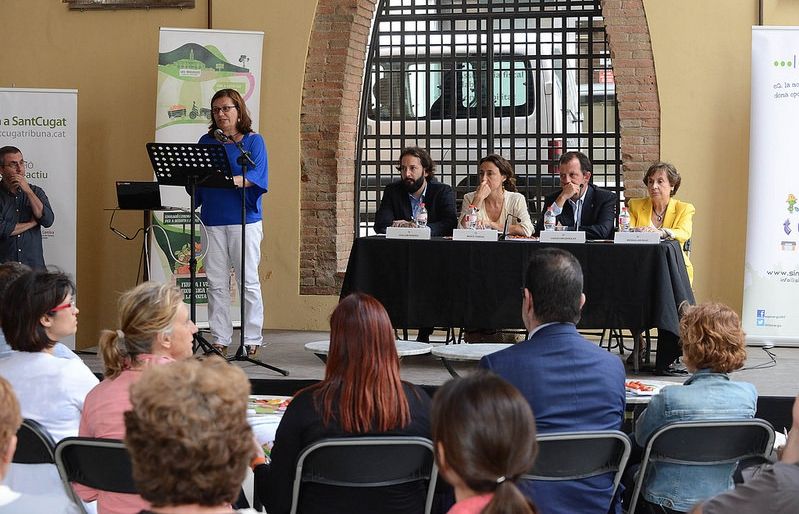 Presentació de la situació de les cooperatives a Sant Cugat, al Celler Cooperatiu. FOTO: Localpress