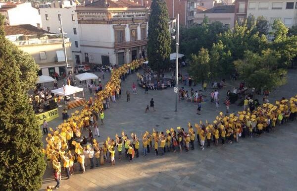 La V a la plaça d'Octavià. FOTO: Àgata Guinó