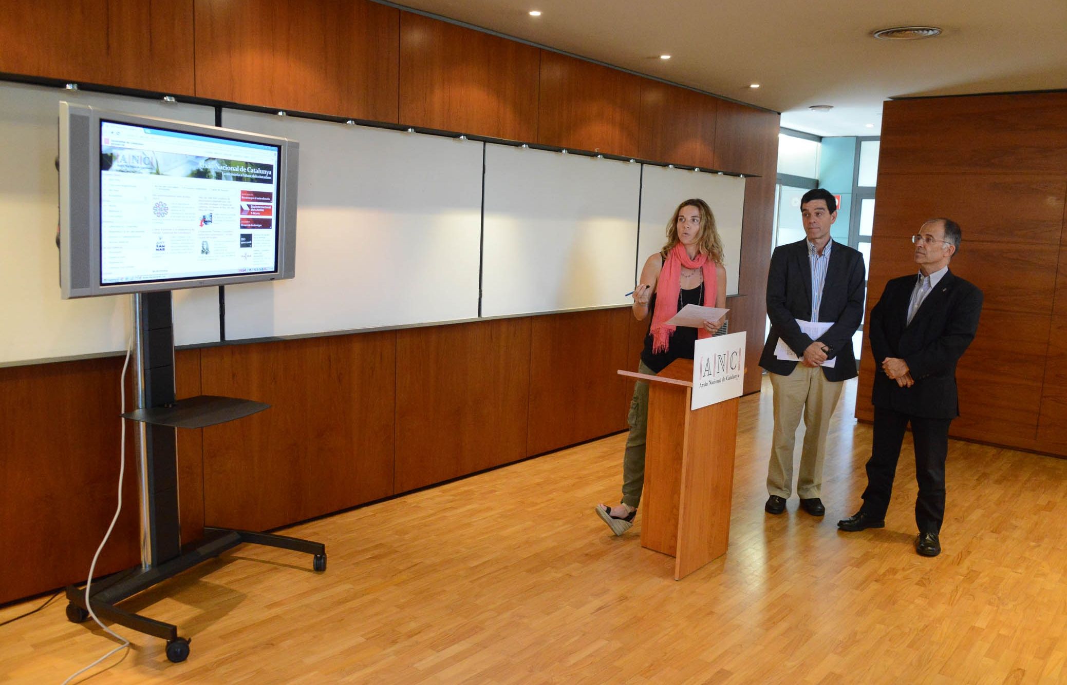 La presentació d'aquest nou servei, a l'ANC. FOTO: Localpres