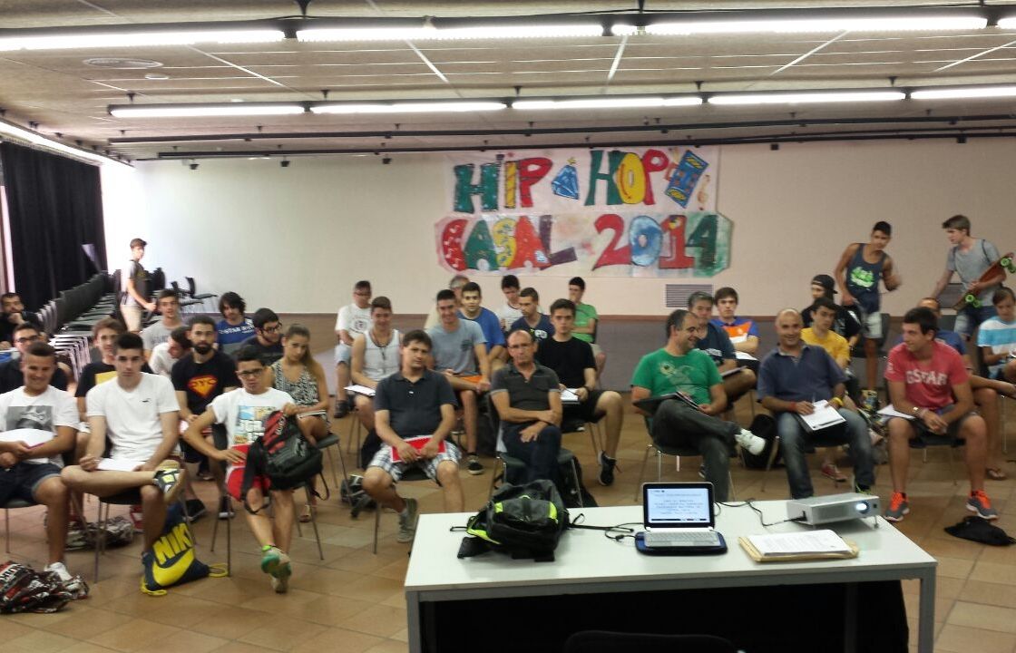 Fotografia de l'últim dia del curs. FOTO: Futbol Sala Sant Cugat