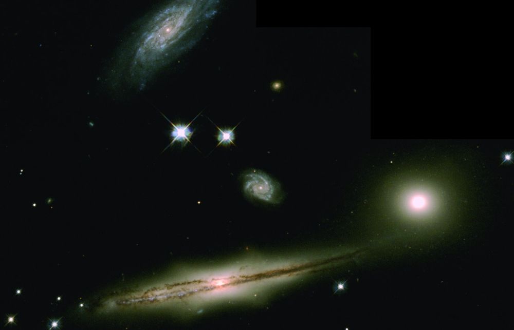 Grup de Galàxies-HCG-87. Vista des de lObservatori Gemini-XILE. FOTO: Cedida