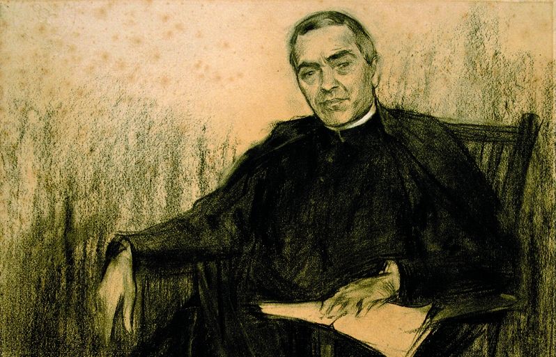 Retrat de limmortal poeta Mossèn Jacint Verdaguer