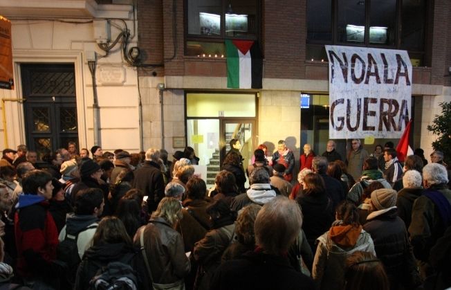 Una concentració a favor de Palestina l'any 2009 a Sant Cugat. FOTO: Arxiu
