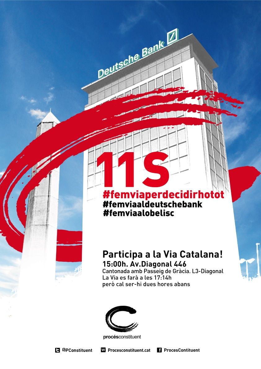 Cartell de Procés Constituent per la Diada de l'11 de setembre