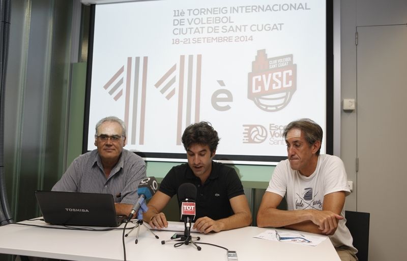 Miquel Martínez, Xavier Tizón i Toni Alemany, durant l'acte. FOTO: Artur Ribera