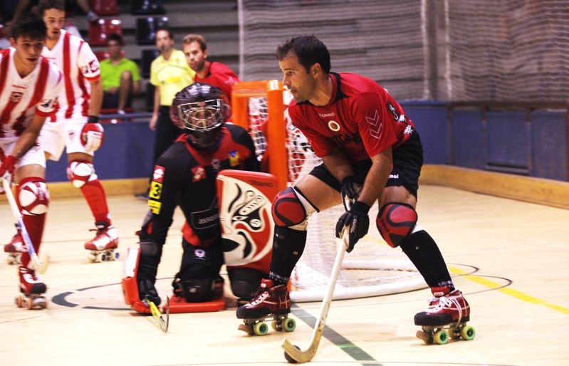 Eloi Gaspar, en una jugada del partit. FOTO: Lali Puig