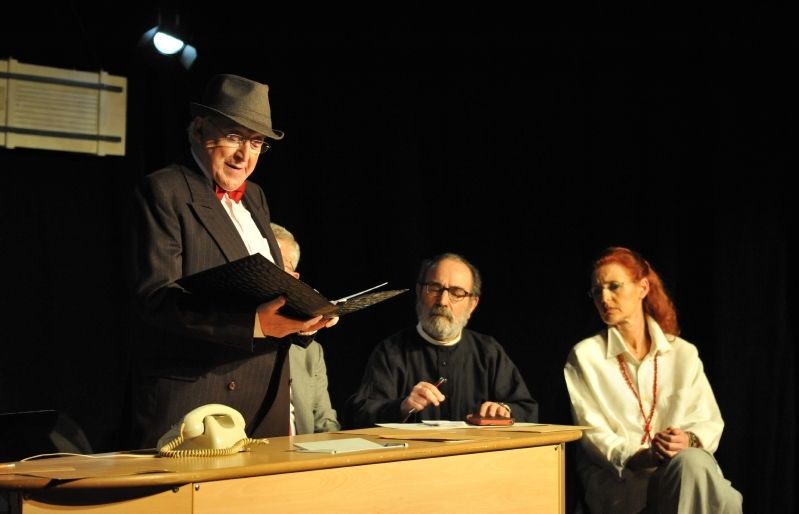 Moment de l'obra durant la representació a la Casa de Cultura al mes de febrer. FOTO: Amanda Bernal