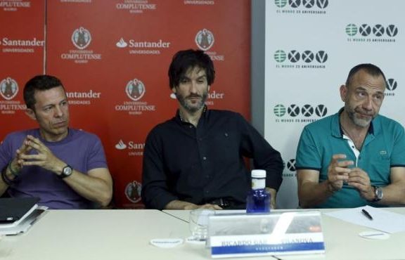 D'esquerra a dreta Espinosa, Garcia-Vilanova i Marginedes. FOTO: El Mundo