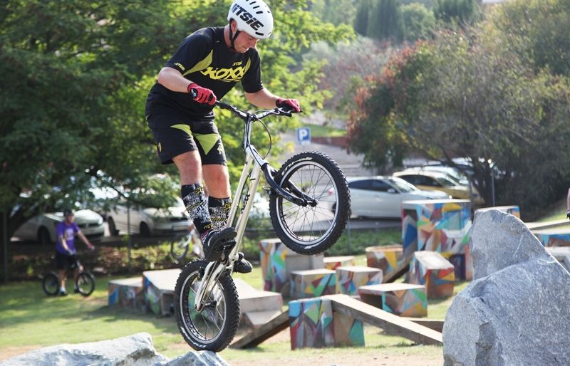 Els 8 millors pilots del món de bicitrial s'han entrenat al Parc de Bicitrial de Sant Cugat. FOTO: Lali Puig