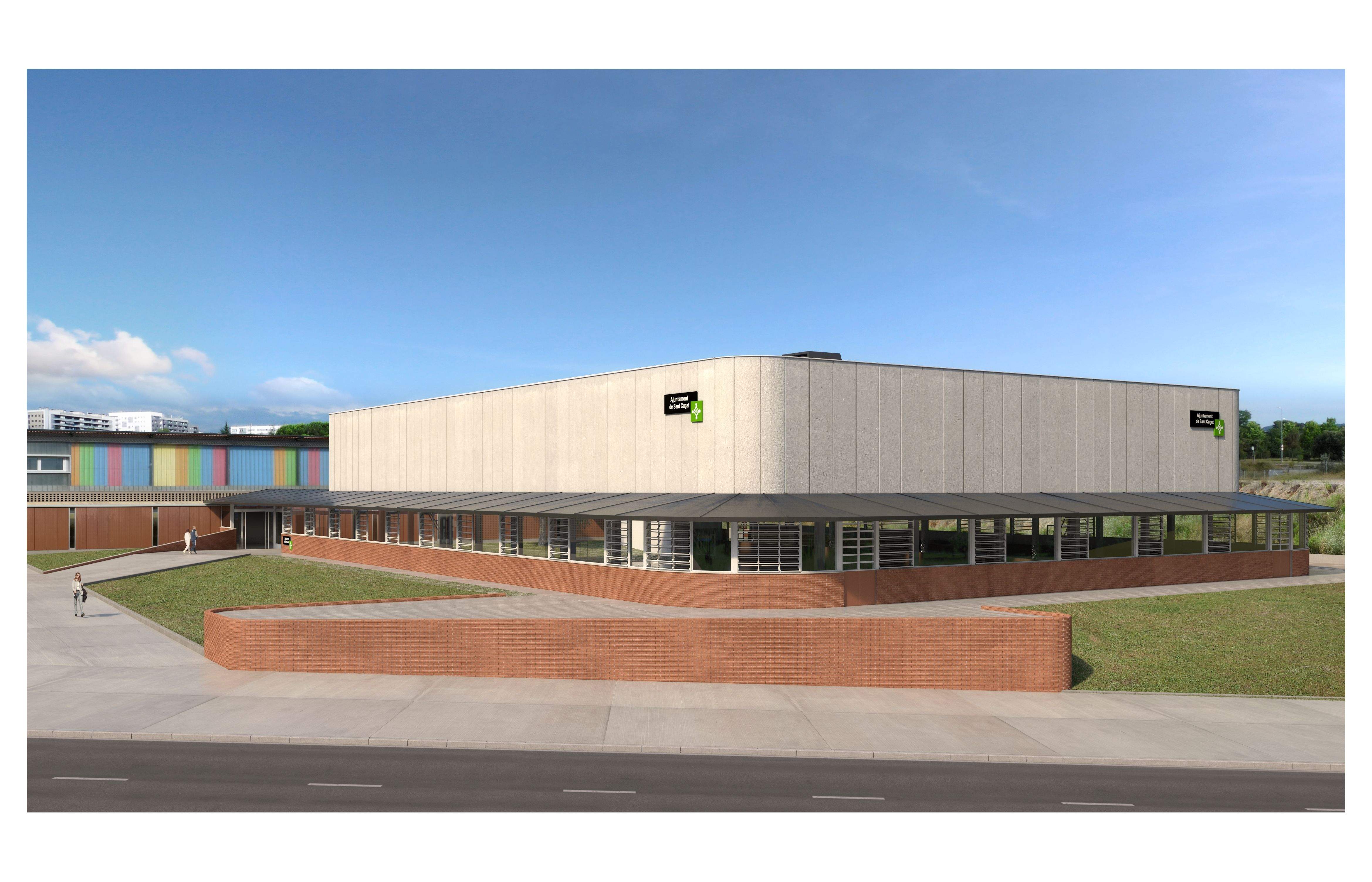 Infografia del futur pavelló de la Guinardera. FOTO: Cedida