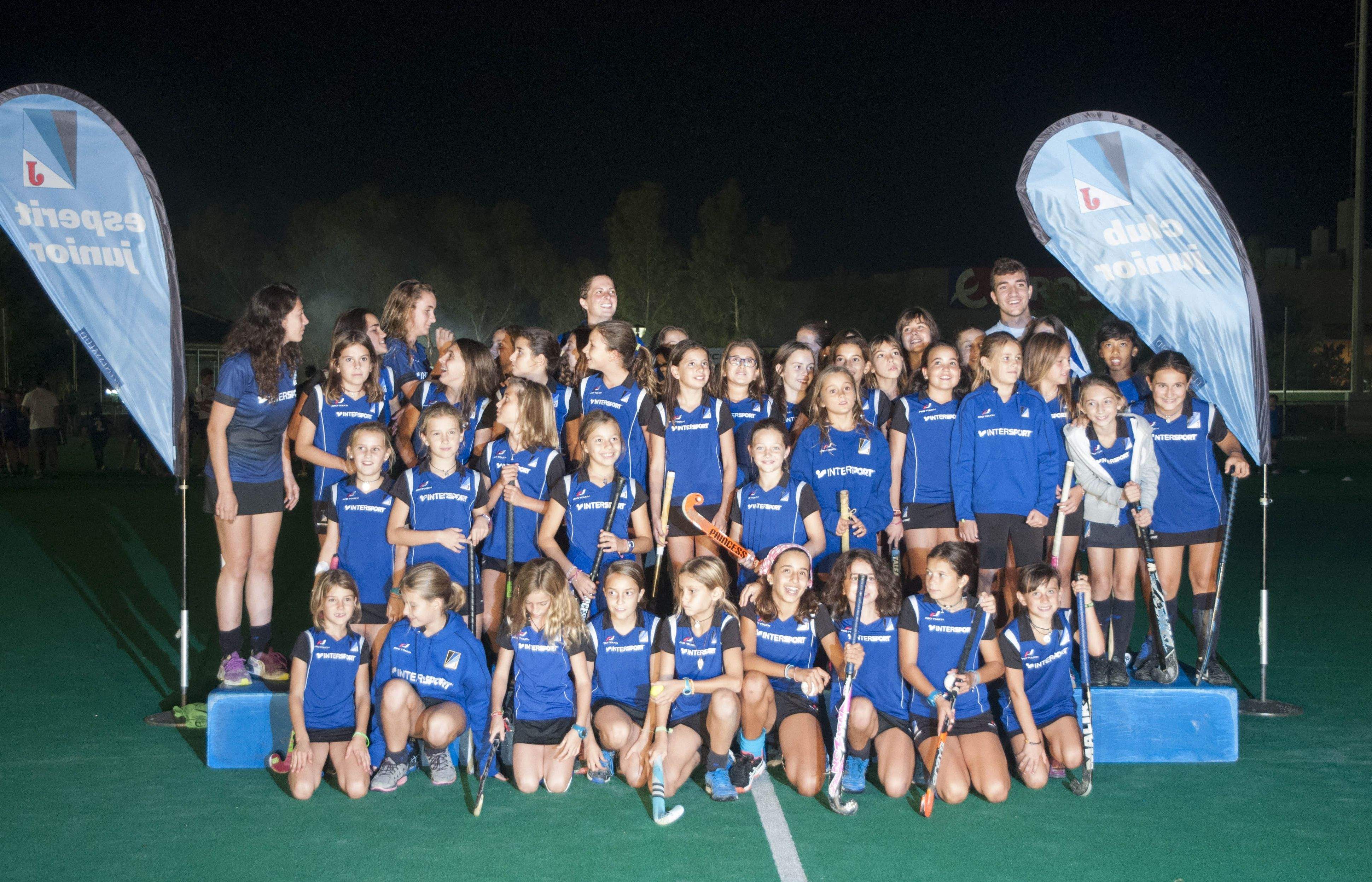 La secció d'hoquei, cada vegada més nombrosa. FOTO: P. F.