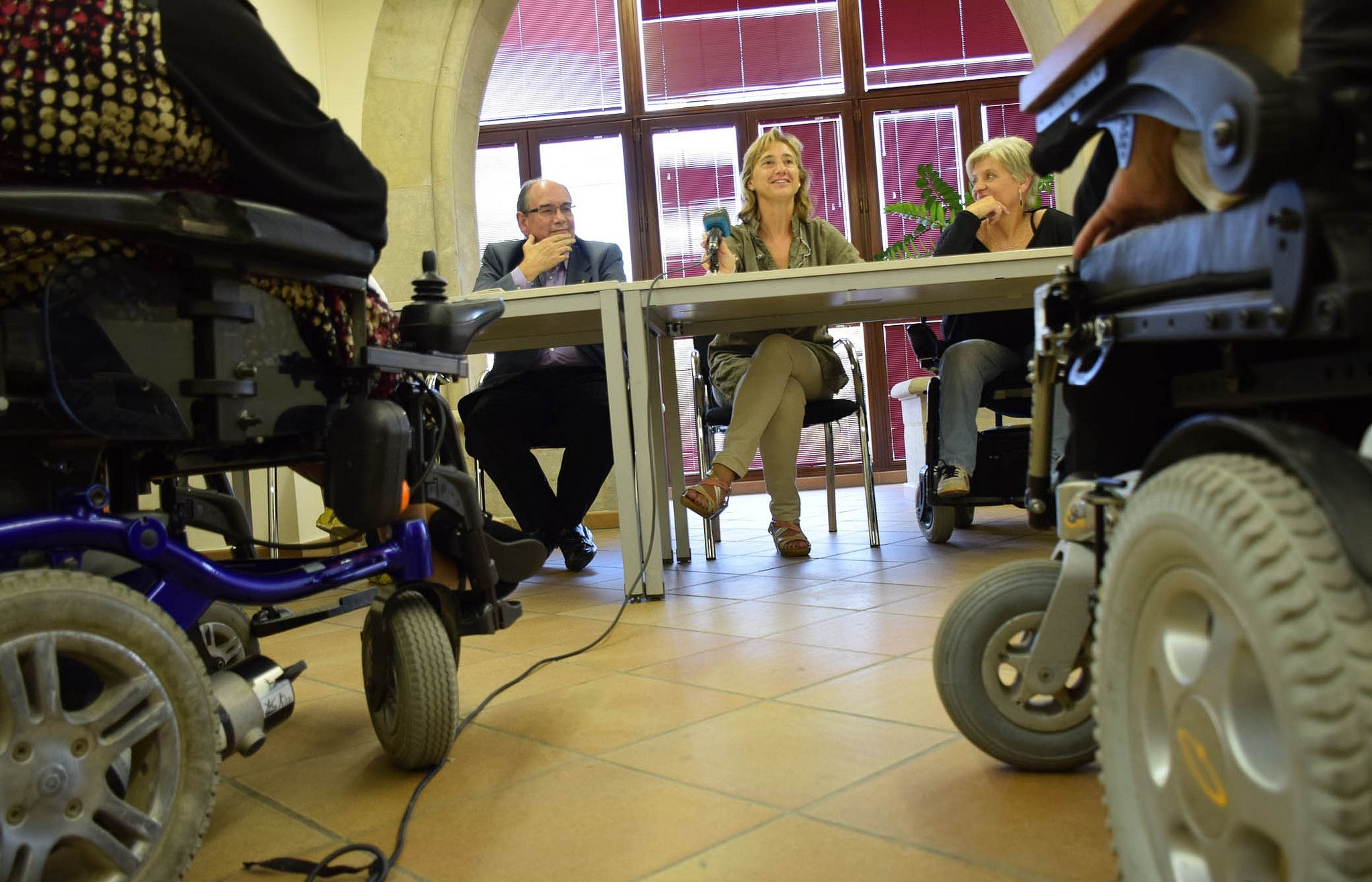 Roda de premsa on Sant Cugat s'ha afegit a la commemoració del Dia Internacional contra la Pòlio. FOTO: Localpres