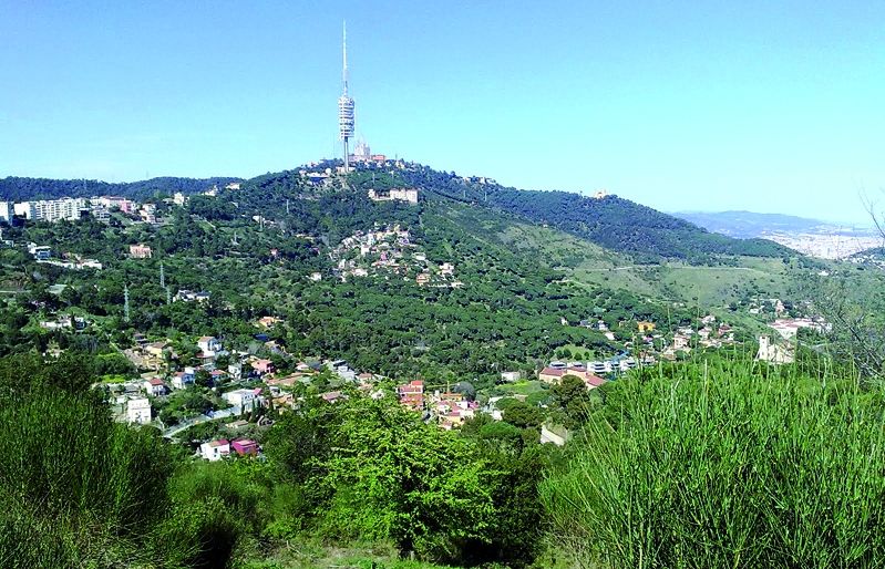Vistes del Tibidabo desde el Turó d'en Cors. Foto: Cedida