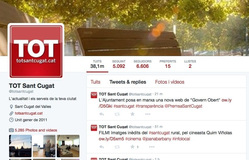 El TOT té més de 6 mil seguidors a Twitter