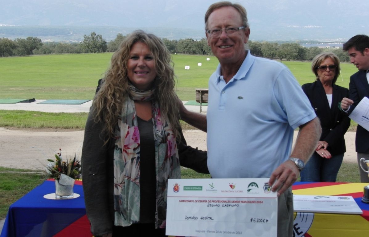 Txomin Hospital, en l'entrega de premis. FOTO: RFEG / Miguel Ángel Caderot