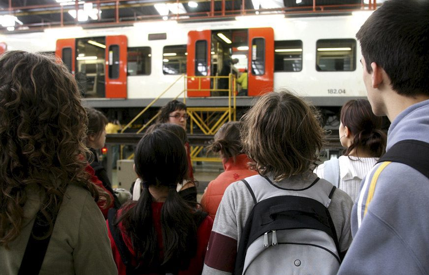 Una de les visites. FOTO: Cedida FGC