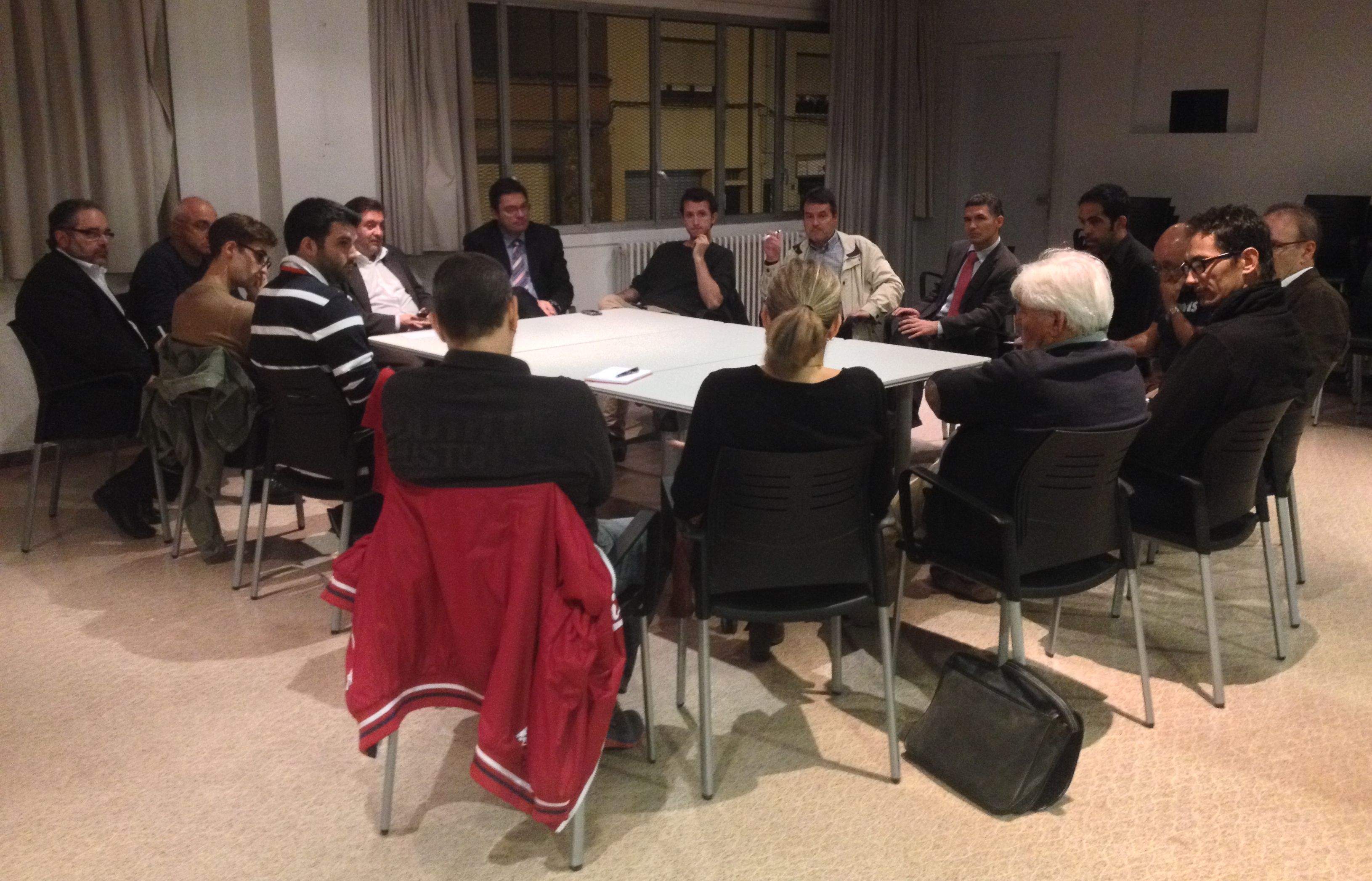 Imatge de la reunió de la coordinadora. FOTO: Àlex López Puig