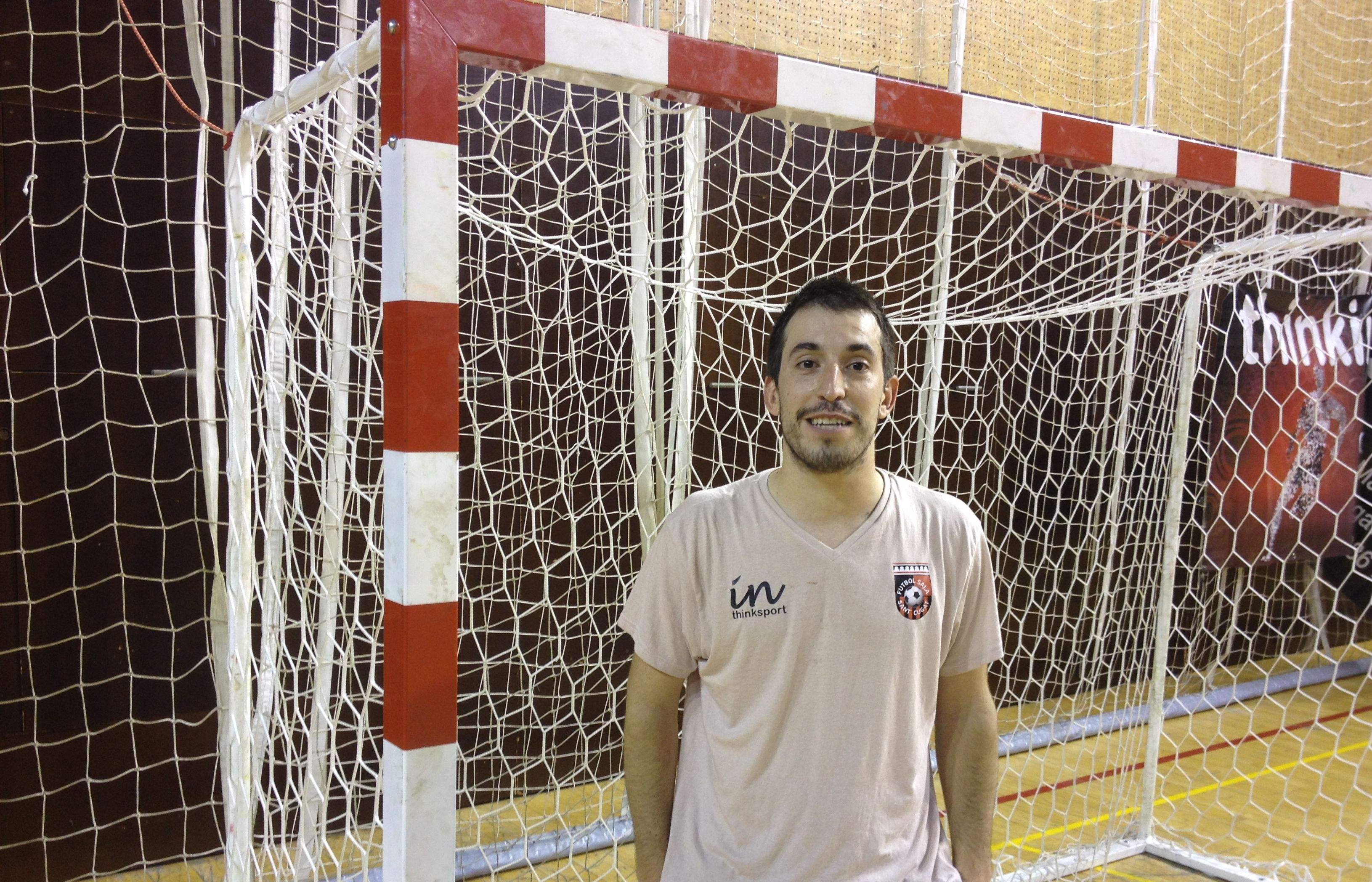 Marc Casas, capità del Futbol Sala Sant Cugat. FOTO: À. L. P.