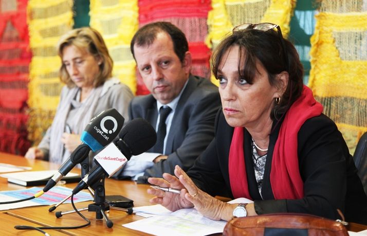 Marion Suffert, Carles Brugarolas i Susanna Pellicer han presentat el programa Job frien. FOTO: Lali Puig