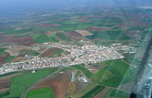 Foto aèria de La Haba, a Badajoz. FOTO: Ajuntament La Haba