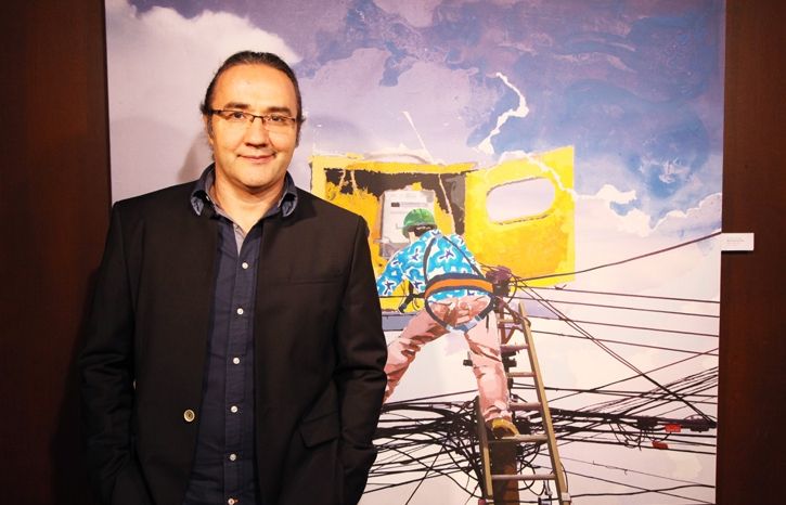 Miguel Olivares reflexiona sobre la meravella de la vida a La Galeria. FOTO: Lali Puig