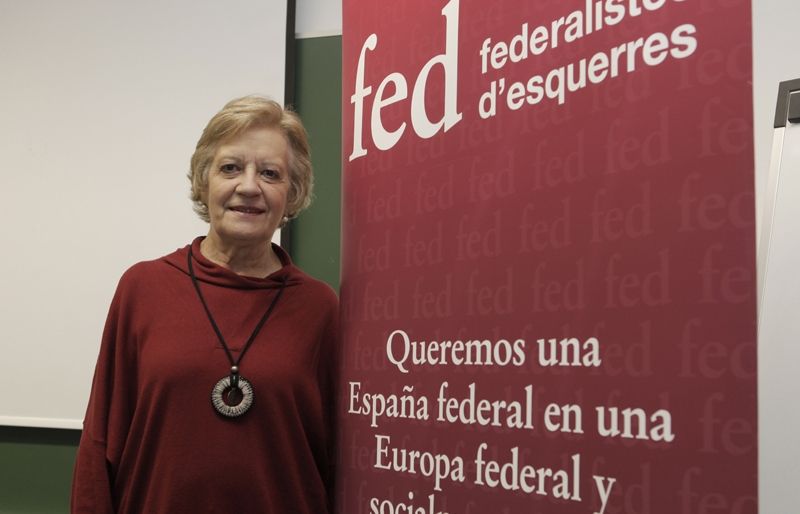 Victòria Camps és membre de la junta de Federalistes d'Esquerres. FOTO: Artur Ribera