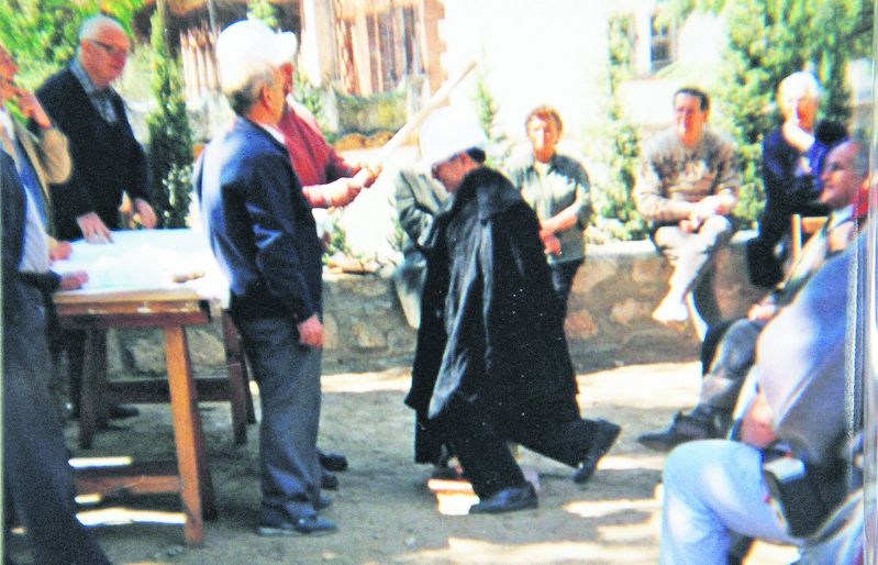 Proclamació de nous cavallers de la Penya durant l'abril de 1995