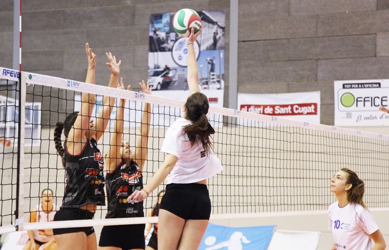 El Club Voleibol Sant Cugat continua en línia ascendent al campionat. FOTO: Lali Puig