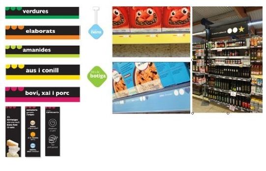 La nova senyalització vol facilitar la compra.