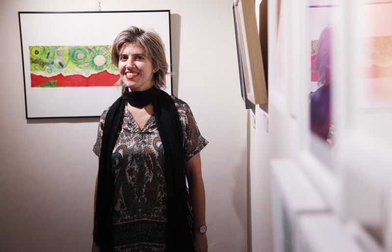 Isabel Feliu durant la inauguració d'aquest dissabte. FOTO: Lali Puig 