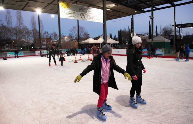 La pista de gel està ubicada al parc Ramon Barnils. FOTO: Lali Puig