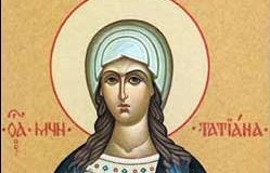 Santa Tatiana. 12 de gener. FOTO: Cedida