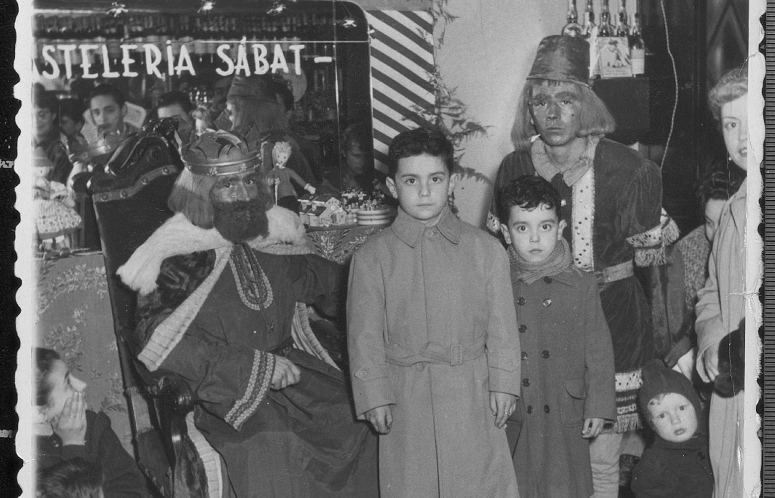 Els Reis Mags dOrient lany 1955. Fotos Bibian. Fons Família Garrell Casajuana