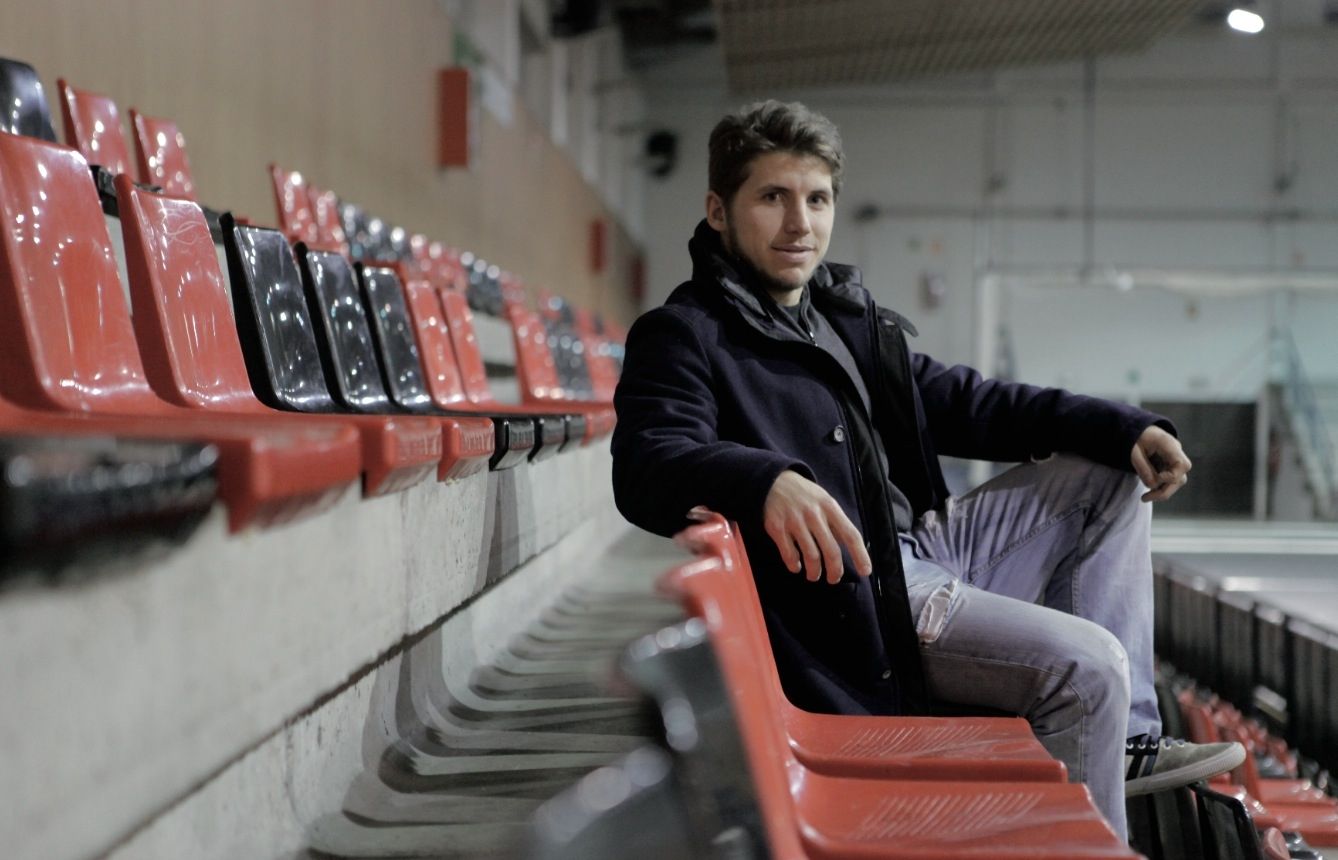 Pablo Aguarón, al Pavelló 2, on juga el Patí Hoquei Club Sant Cugat. FOTO: Artur Ribera