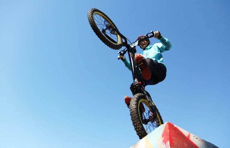 Mireia Abant, al Parc de Bicitrial de Sant Cugat. FOTO: Lali Puig