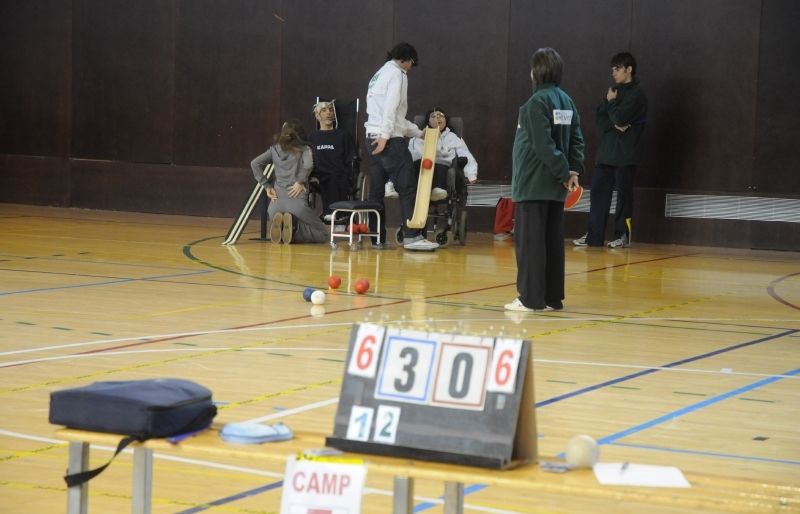 Imatge d'una de les competicions de boccia que ha acollit el Pavelló 3 en els últims anys. FOTO: Arxiu