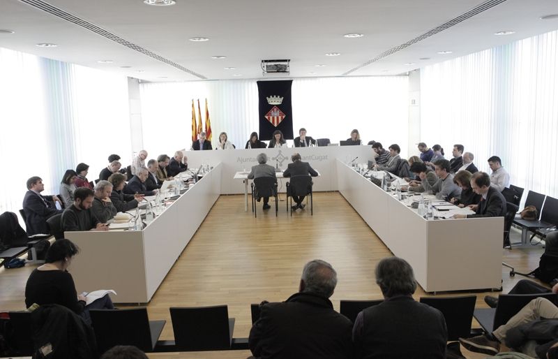 El ple del mes de gener del 2015 . FOTO: Artur Ribera