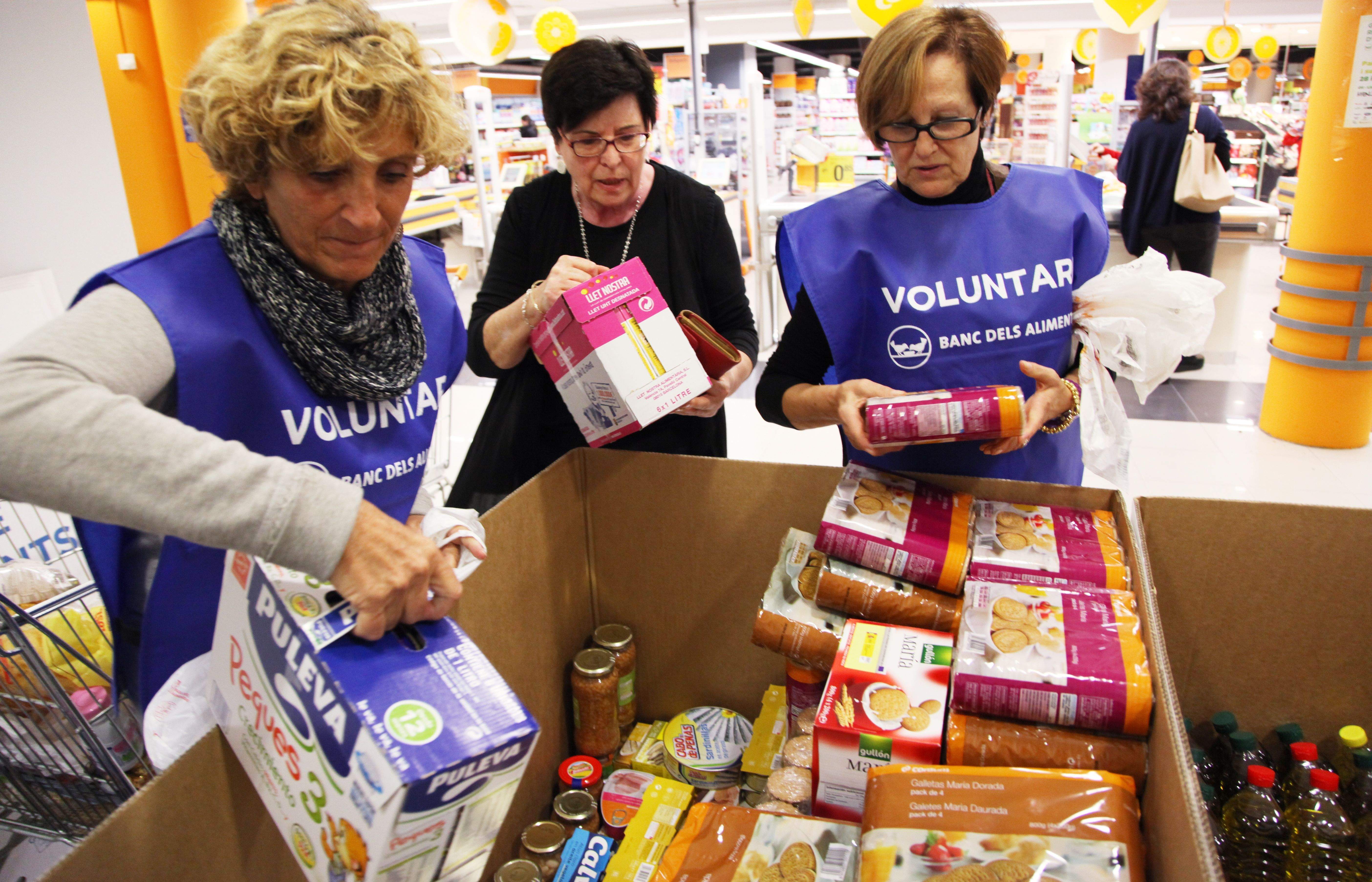 Cada any, els santcugatencs participen del Gran Recapte d'Aliments. FOTO: Lali Puig