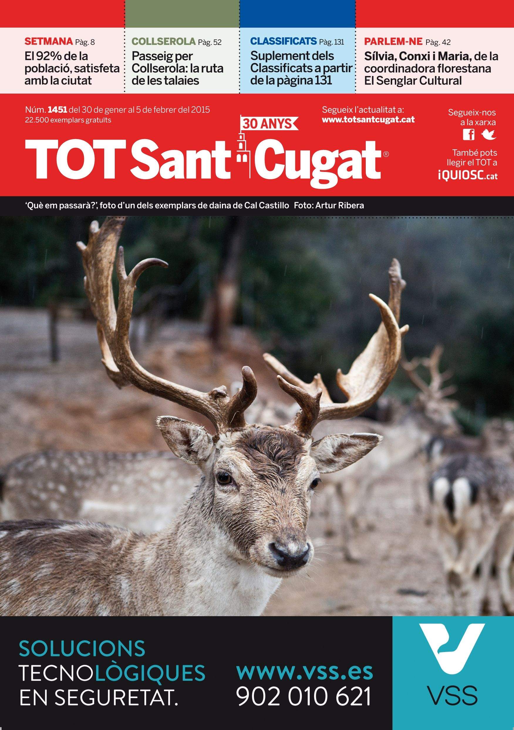 La portada sencera del 30 de gener del 2015