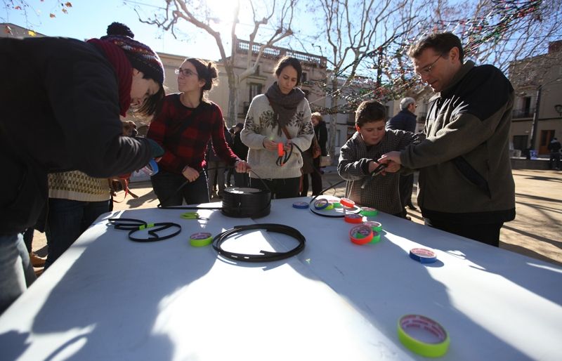 Taller a càrrec de Triangle. FOTO: Lali Puig