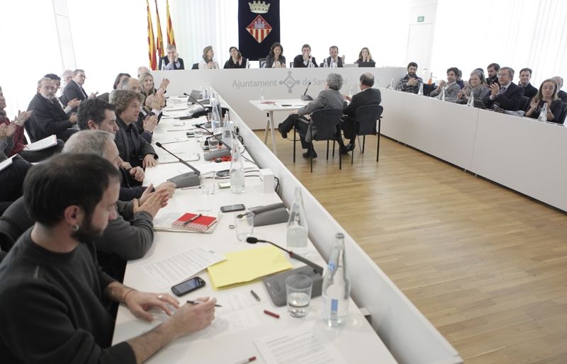 Imatge del ple del mes de gener del 2015. FOTO: Artur Ribera