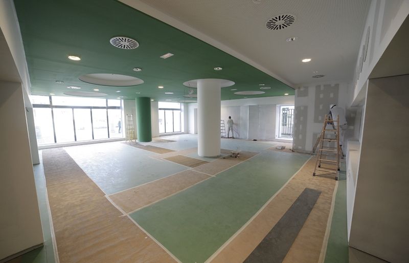 Imatge de la que serà la sala central de la Biblioteca. FOTO: Artur Ribera