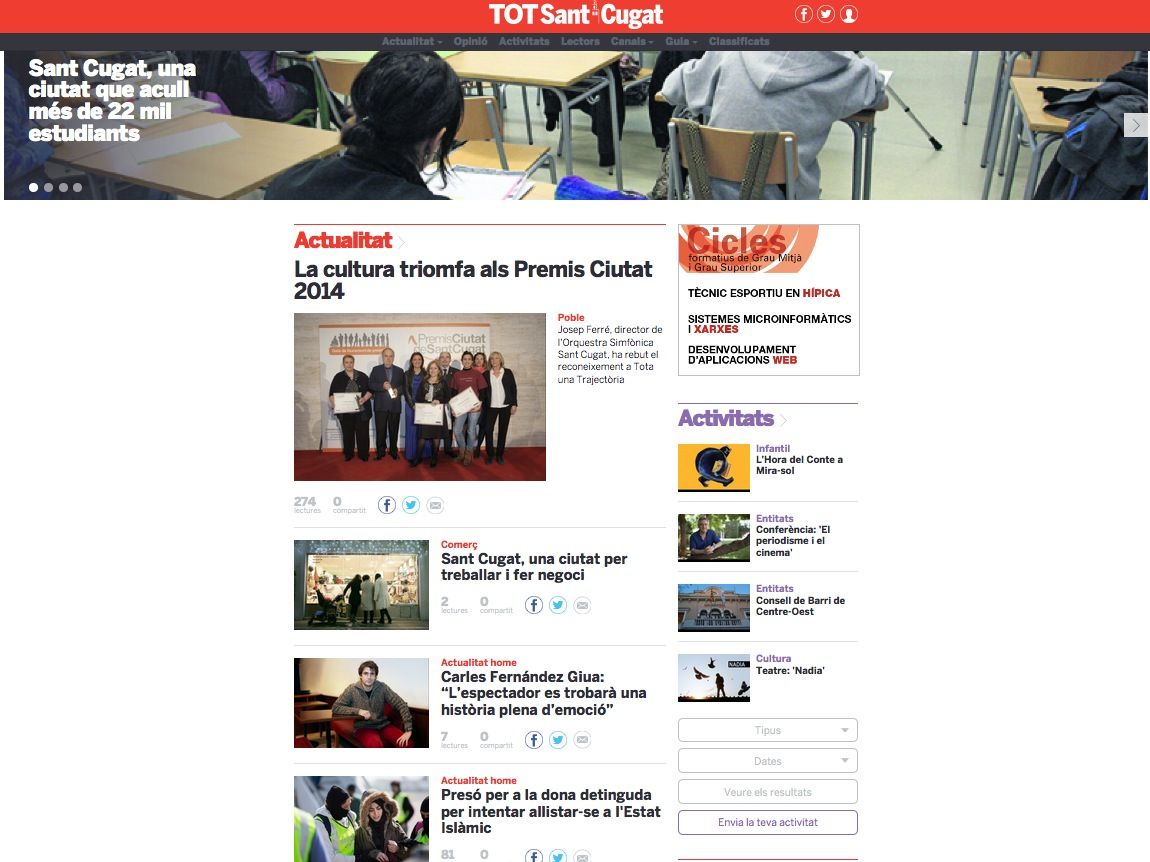 El TOT és líder d'audiència a Sant Cugat i Catalunya. 