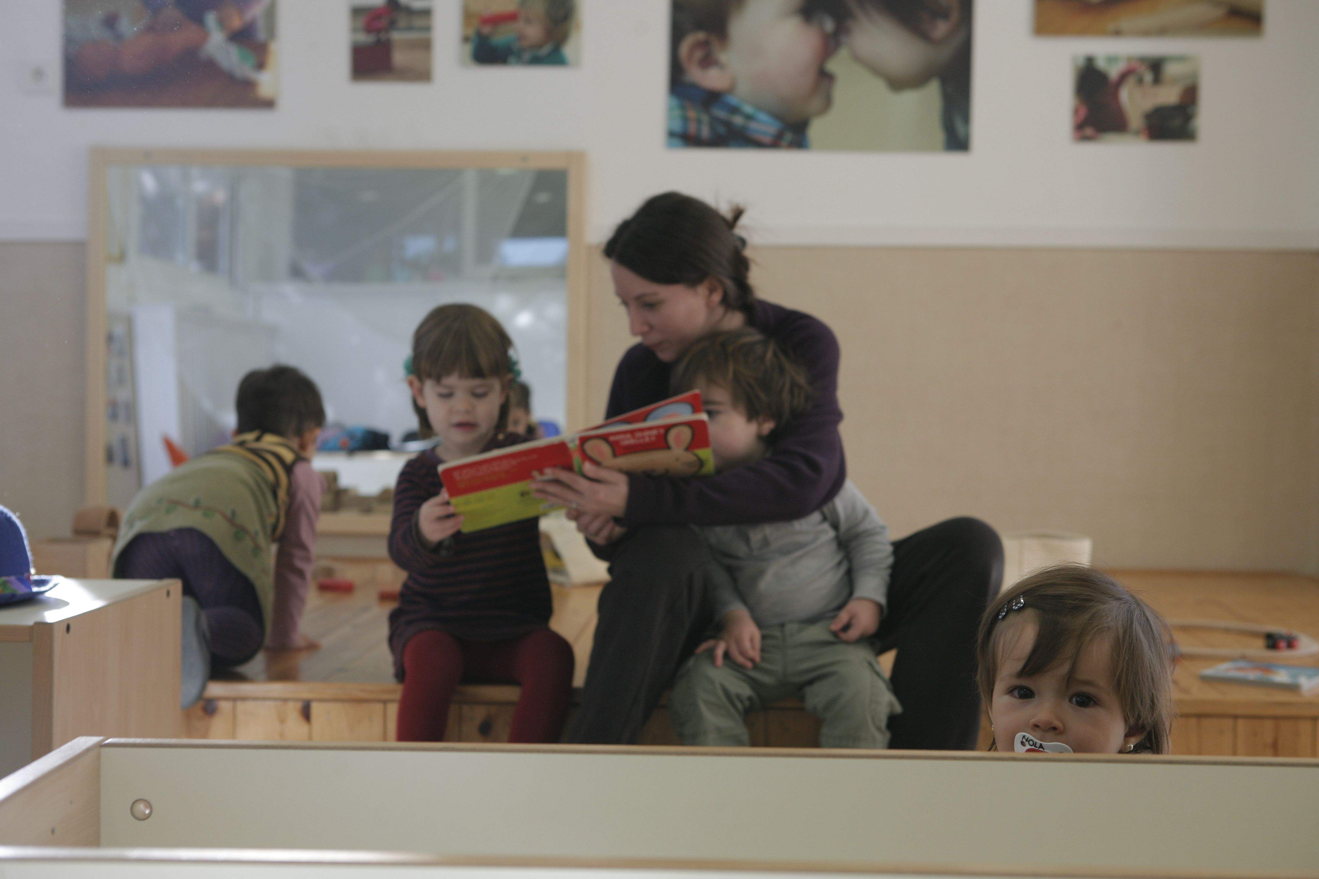 El grup demana ampliar les places d'escola bressol municipal FOTO: Artur Ribera