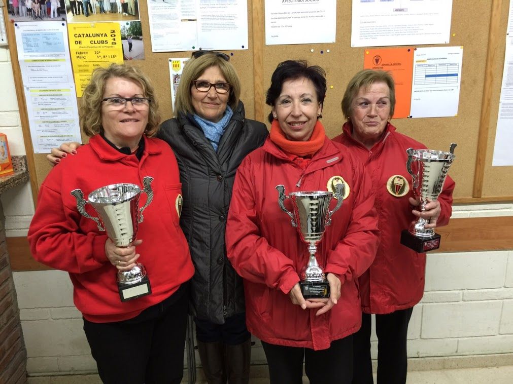 D'esquerre a dreta, Mirucha Vázquez, Patrocinio Sánchez, Pepi Velarde i Maria Estirado. FOTO: CP Sant Cugat