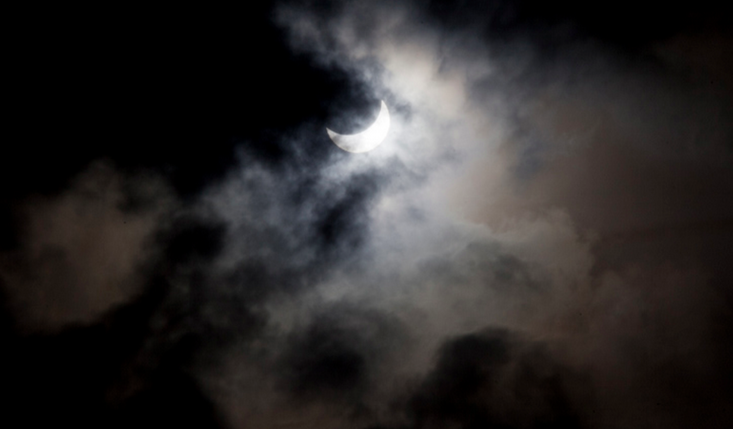 Imatge de l'eclipisi. FOTO: Lali Puig