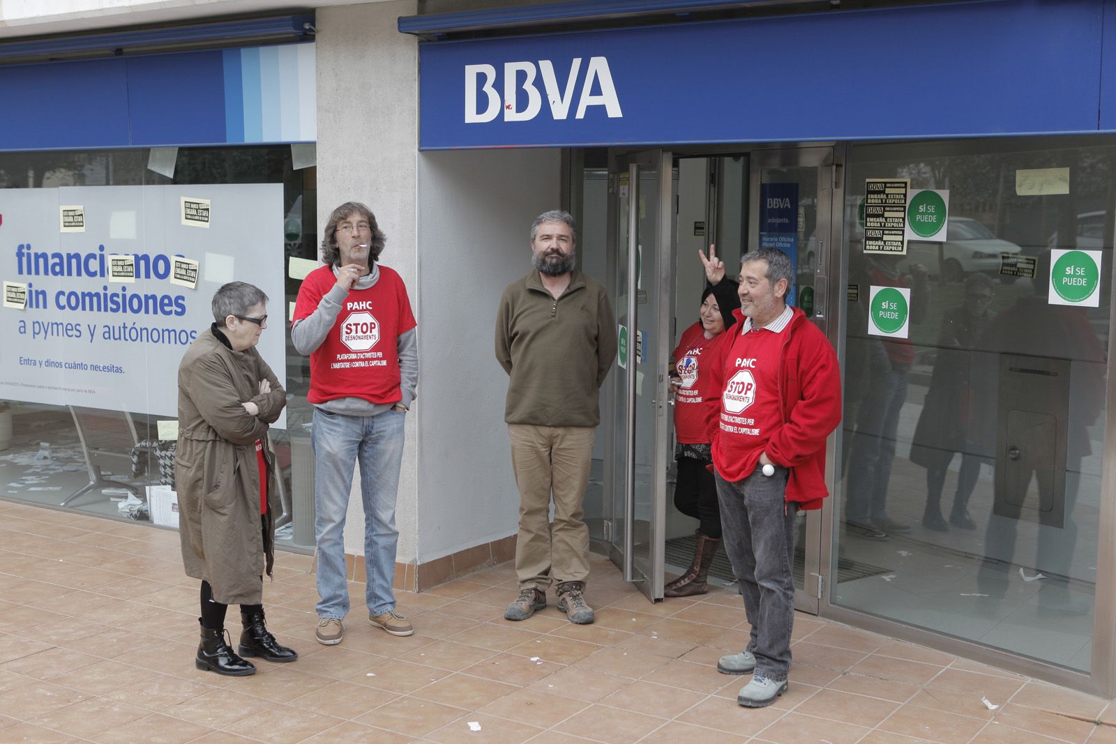 Moment de l'ocupació. FOTO: Artur Ribera
