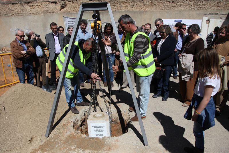Comença la construcció del nou edifici del centre. FOTO: Lali Puig