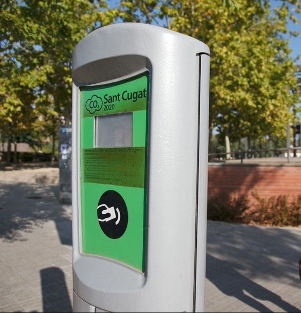 El punt de recàrrega a Sant Cugat està al Pla del Vinyet. FOTO: cedida