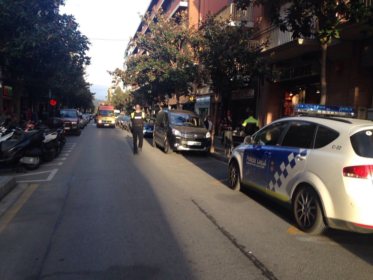 L'accident ha sigut a les 19.30 hores. FOTO: M.S.